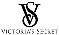 Logo of Victoria's Secret in black and white.