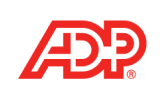 The logo of the payroll system ADP.