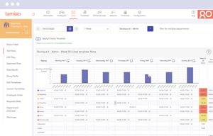 Screenshot der Dienstplan Software in tamigo's Personaleinsatzplanung.