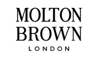 The logo of Molton Brown in black and white.